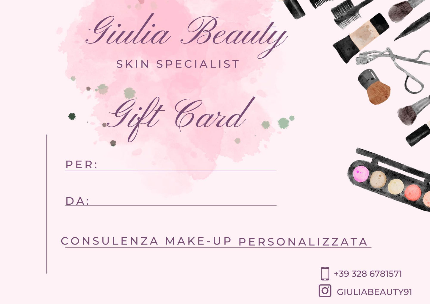 GIFT CARD MAKE-UP